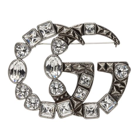 gucci brooch silver